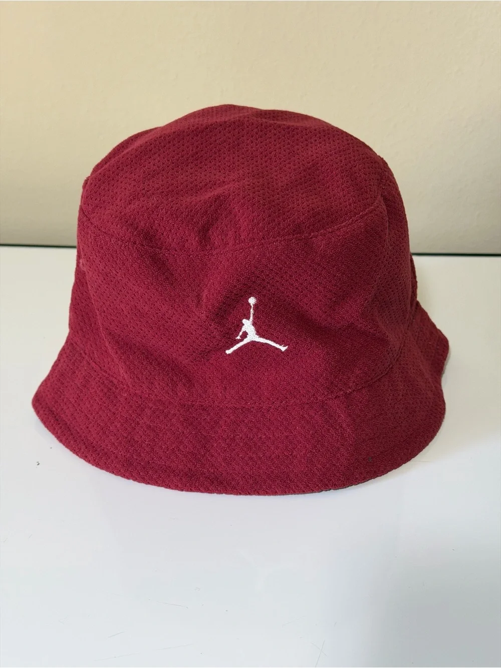 2005 20th Anniversary Jordan Burgundy and Gray Reversible Bucket Hat